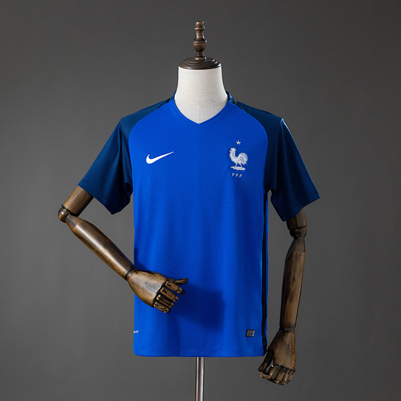 Camiseta retro de local de Francia 2016, tallas S-XXL
